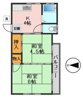 東ハウス【2階】の間取り