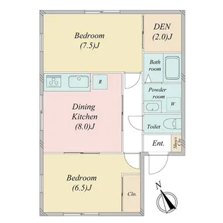 サン・ヴィレッジ【1階】の間取り