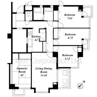 シーガルポート新本牧【4階】の間取り