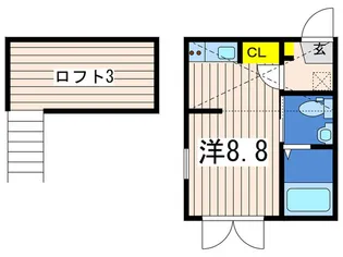 マ・ピエス十番館【1階】の間取り