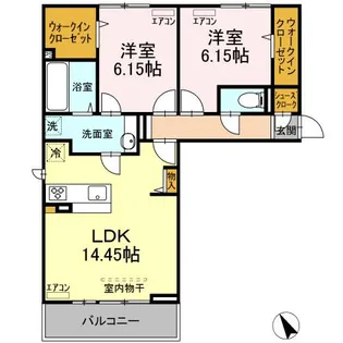 サニーハイム【2階】の間取り
