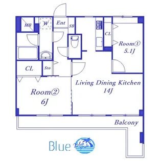 クリオ大通り公園弐番館【9階】の間取り