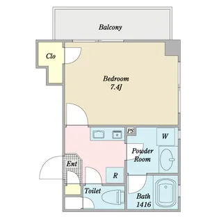 クレール洗足【2階】の間取り