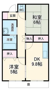 ドエルマルシェE【1階】の間取り