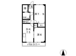 ハイツコアラ【1階】の間取り