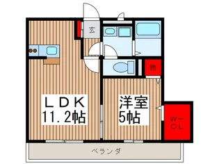 パレ ロワイヤル デ メール【2階】の間取り