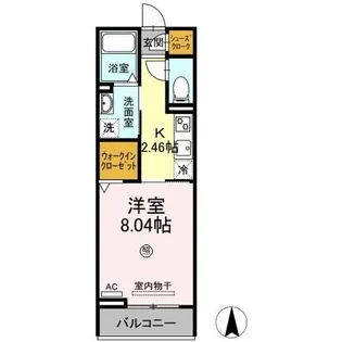 フルール那加【2階】の間取り