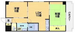 サン・フローネ川宗【4階】の間取り
