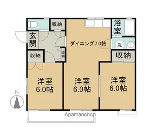 サンクレストA棟【2階】の間取り