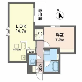 ソピア祇園【1階】の間取り