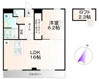 アクシオンハイツ【1階】の間取り