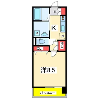 ボヌール文京【2階】の間取り
