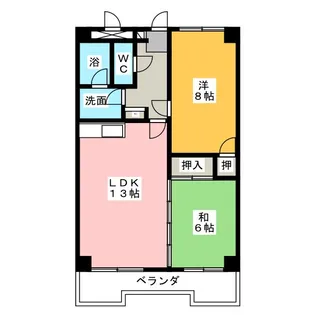 オーキッドマンション内幸【6階】の間取り