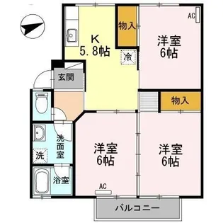 スイートバンビ【1階】の間取り