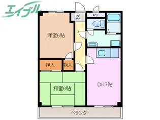 チェリーグロー【2階】の間取り