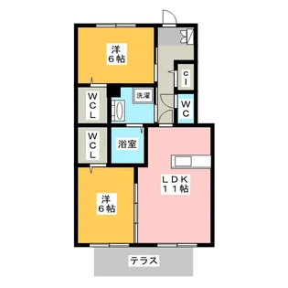 BELLAIR SETO【1階】の間取り