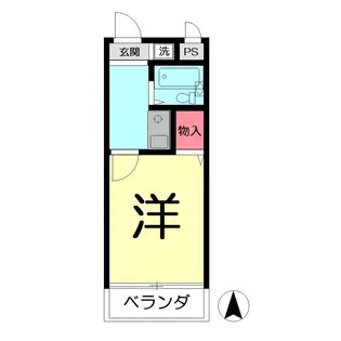 コーポ清水壱番館【3階】の間取り