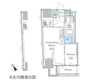 パークアクシス横濱関内SQUARE【8階】の間取り