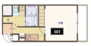 ロイヤルコート立売堀【5階】の間取り