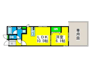 メルヴェーユ堺七道【1階】の間取り