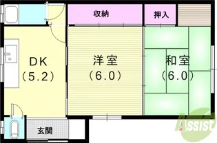 西尾文化(西棟)【1階】の間取り