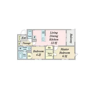 PLUM.M【2階】の間取り