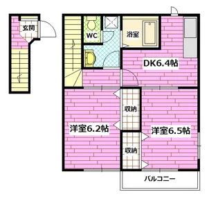 シャンドフルールII【2階】の間取り