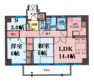フィールトレイン【7階】の間取り