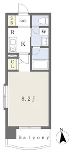 チェンピー榴岡II【9階】の間取り