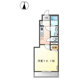 サンフローラA【1階】の間取り