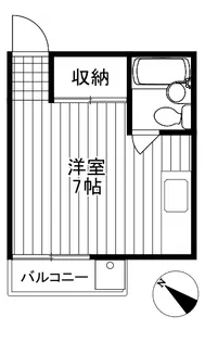 ヴィラ幡ヶ谷【2階】の間取り