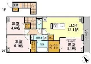 yamajuII【2階】の間取り