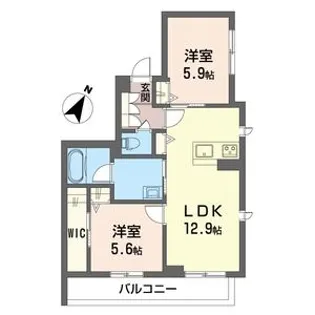 ベレオ姉崎東【2階】の間取り