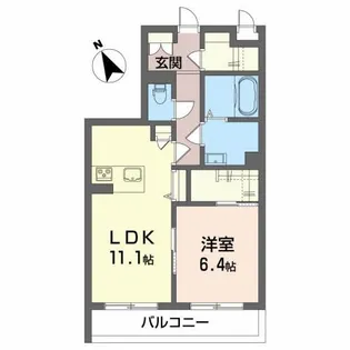 メゾンマスト高坂【2階】の間取り