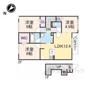 ラ・フォンテ【2階】の間取り