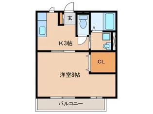 フォルツ大宮【1階】の間取り