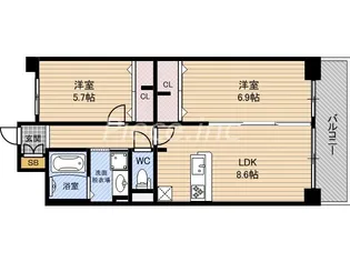 ステラコート城東【1階】の間取り