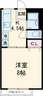 サンジェルシーネ【1階】の間取り