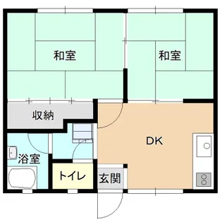 コーポ川本【1階】の間取り