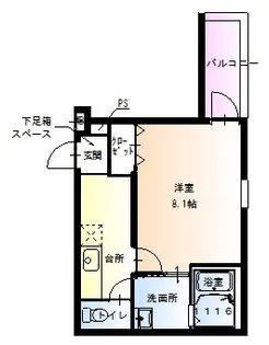 フジパレス東淡路【2階】の間取り