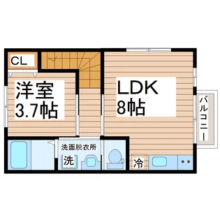 Rui II(ルイ2)【2階】の間取り