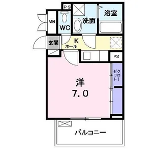 フォレストオハナ C棟【2階】の間取り
