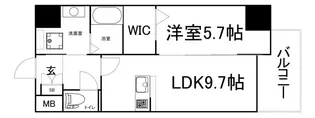 ドミツィール 福【1階】の間取り