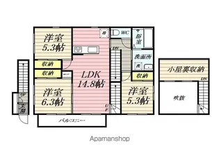 IZM【2階】の間取り