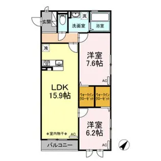 サンコート【3階】の間取り