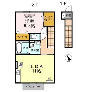ランド スケープ【2階】の間取り
