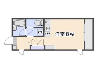 ベルクール桂【4階】の間取り