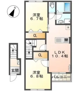 Forest green【2階】の間取り