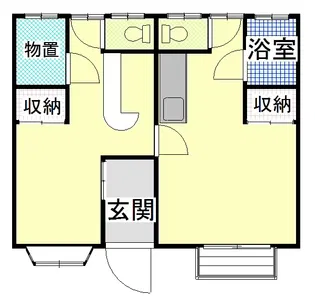 コーポサンフラワー 貸店舗【1階】の間取り