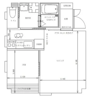 ネオカスティールT【1階】の間取り